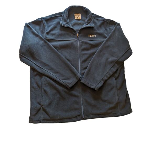 Redhead Fleece Jacket Mens XL Full Zip Black Outdoor Layer Hiking Field - Picture 8 of 14